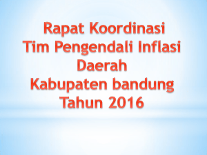 Forum Koordinasi Pengendalian Inflasi Provinsi Jawa