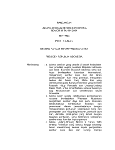 rancangan undang-undang republik indonesia nomor 31 tahun