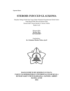 steroid induced glaukoma - Al bukhari Subulussalam