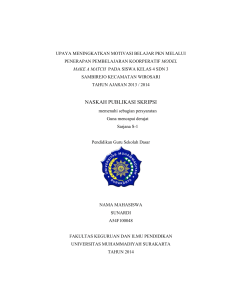 naskah publikasi skripsi - Universitas Muhammadiyah Surakarta