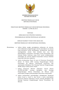 menteri pekerjaan umum republik indonesia