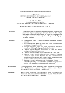Menteri Perindustrian dan Perdagangan Republik Indonesia