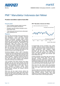 PMI™ Manufaktur Indonesia dari Nikkei