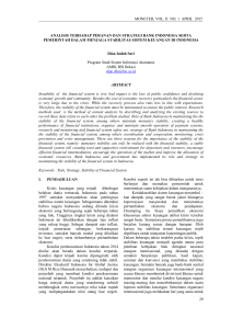 moneter, vol. ii no. 1 april 2015 29 analisis terhadap - E