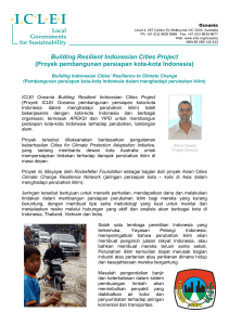 Building Resilient Indonesian Cities Project (Proyek