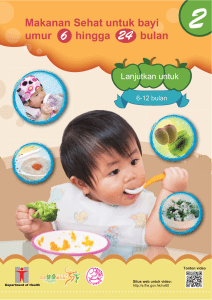 Makanan Sehat untuk bayi umur hingga bulan