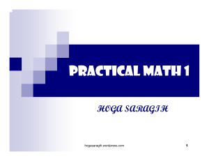 practical math 1