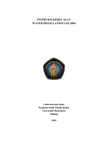 instruksi kerja alat water distillation gfl2004