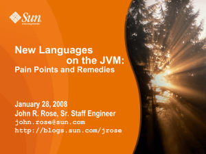 New Languages on the JVM - OpenJDK