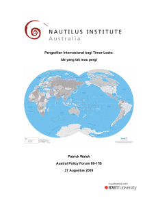 Pat walsh Ind - Nautilus Institute