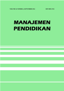 Jurnal Manajemen Pendidikan volume 24 no. 4
