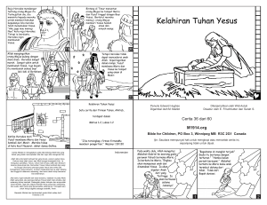 The Birth of Jesus Indonesian CB Tract
