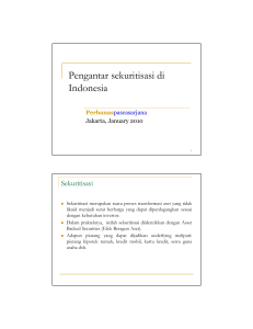 Introduction to Securitization (Indonesia)