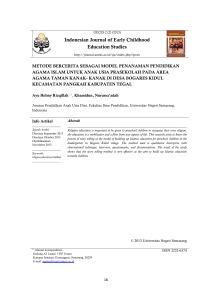Indonesian Journal of Early Childhood Education