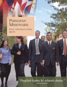 persiapan misionaris buku pedoman siswa