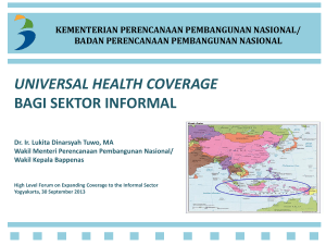 universal health coverage bagi sektor informal