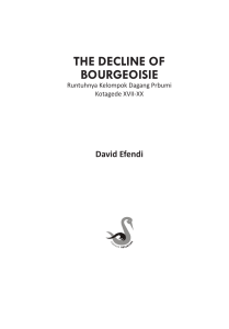 the decline of bourgeoisie - UMY Repository