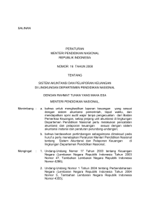 salinan peraturan menteri pendidikan nasional republik indonesia