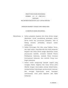peraturan bank indonesia nomor 14/ 21 /pbi/2012 tentang