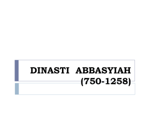 dinasti abbasyiah (750-1258)