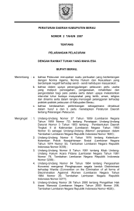 peraturan daerah propinsi - BPK RI Perwakilan Propinsi Kalimantan