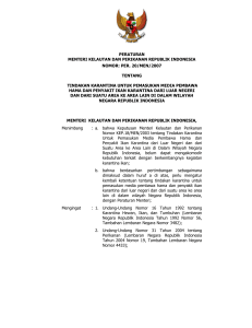 peraturan menteri kelautan dan perikanan republik indonesia nomor