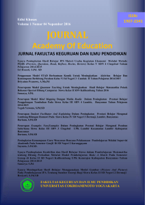 journal - Fakultas Keguruan dan Ilmu Pendidikan