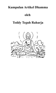 Kumpulan Artikel Dhamma oleh Teddy Teguh Raharja