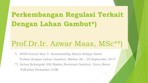 Prof.Dr.Ir. Azwar Maas, MSc - Pusat Penelitian Kelapa Sawit