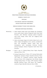 peraturan presiden republik indonesia nomor 6 tahun 2014 tentang