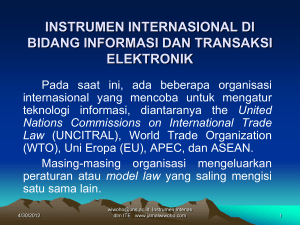 instrumen internasional di bidang informasi dan transaksi elektronik