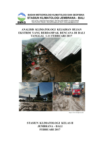 analisis kejadian banjir dan longsor di daerah - E