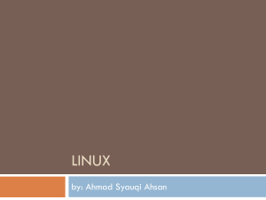 Tentang Linux - Ahmad Syauqi Ahsan