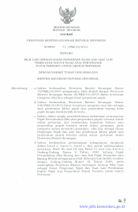 peraturan menteri keuangan no mor 62-pmk.03-2015