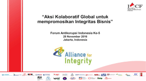 Presentasi Aksi Kolaboratif Global Untuk Mempromosikan Integritas
