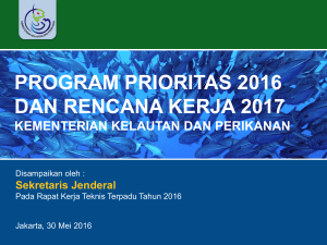 program prioritas 2016 dan rencana kerja 2017
