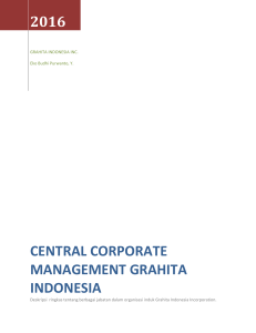 2016 central corporate management grahita