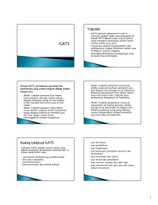 GATS (general agreement trade in services)