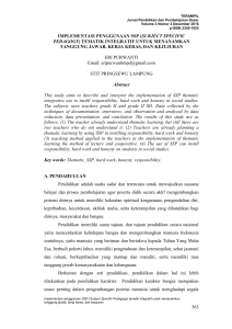 subject specific pedagogy - Open Journal Systems UIN Raden Intan
