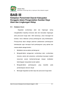 BAB III - BLH Kab. Donggala