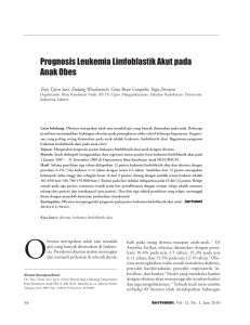 Prognosis Leukemia Limfoblastik Akut pada Anak Obes