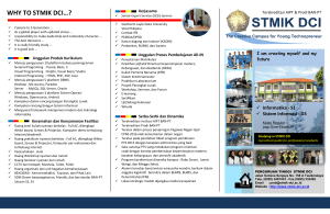 why to stmik dci…?