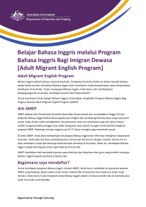 Adult Migrant English Program