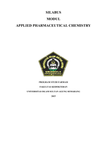 silabus modul applied pharmaceutical chemistry