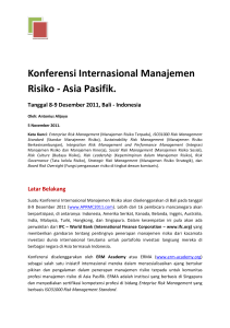 Konferensi Internasional Manajemen Risiko