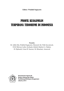 profil keagamaan terpidana terorisme di indonesia