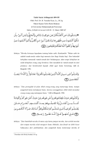 Tafsir Surat Al-Baqarah 189-195