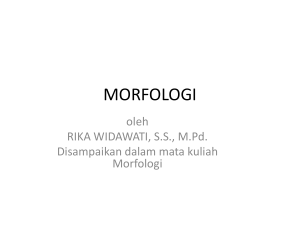 morfologi - Direktori File UPI