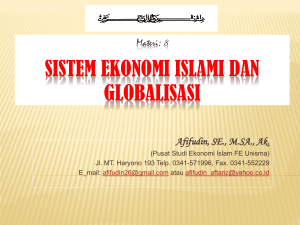 Materi: 3 Sistem Ekonomi Islam dan Globalisasi
