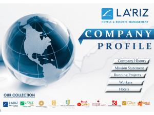 Company Profile - lariz hotel. lariz hotels